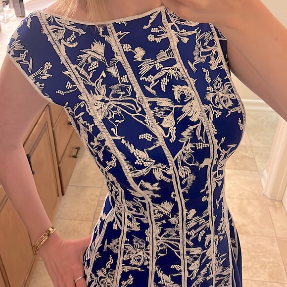 Tadashi Shoji Neoprene Embroidered Dress - Picture 5 of 9